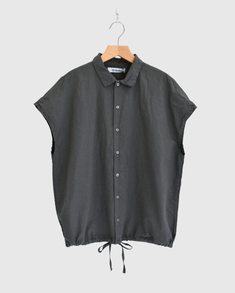 シュリンクフレンチスリーブシャツ Gray