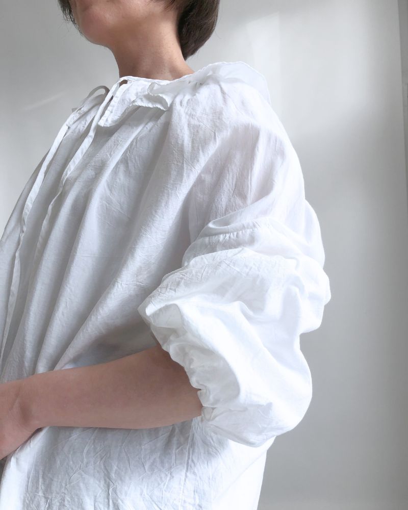 【予約】MS/F G1191 カディコットン アンティークピエロカラーブラウス（6月中旬 - 6月末）