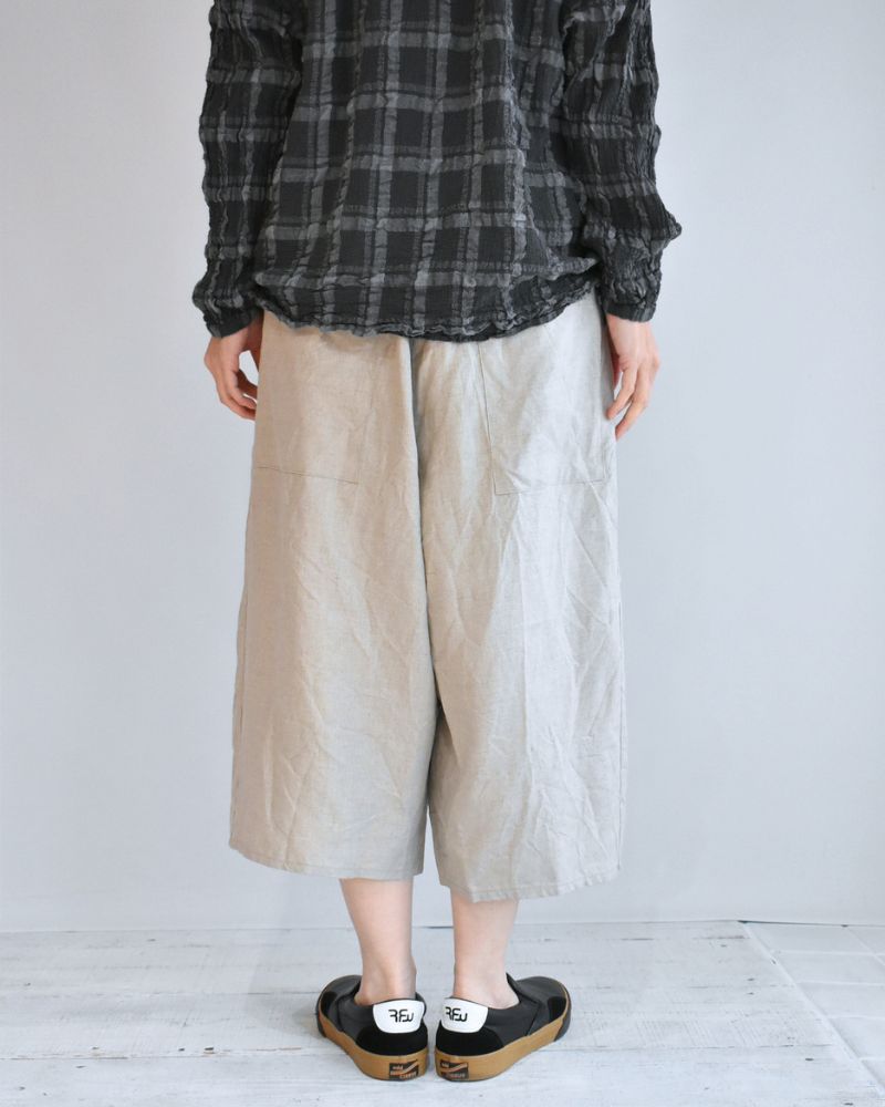 リネン オバールパンツ Beige