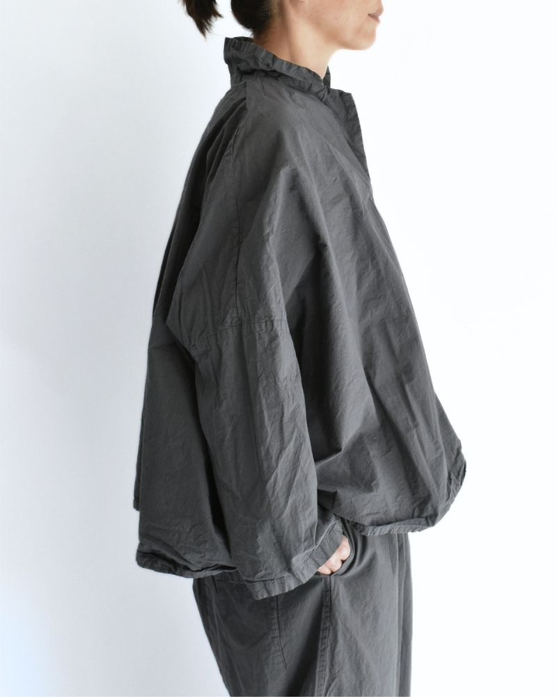 シュリンクプルオーバーシャツ Gray