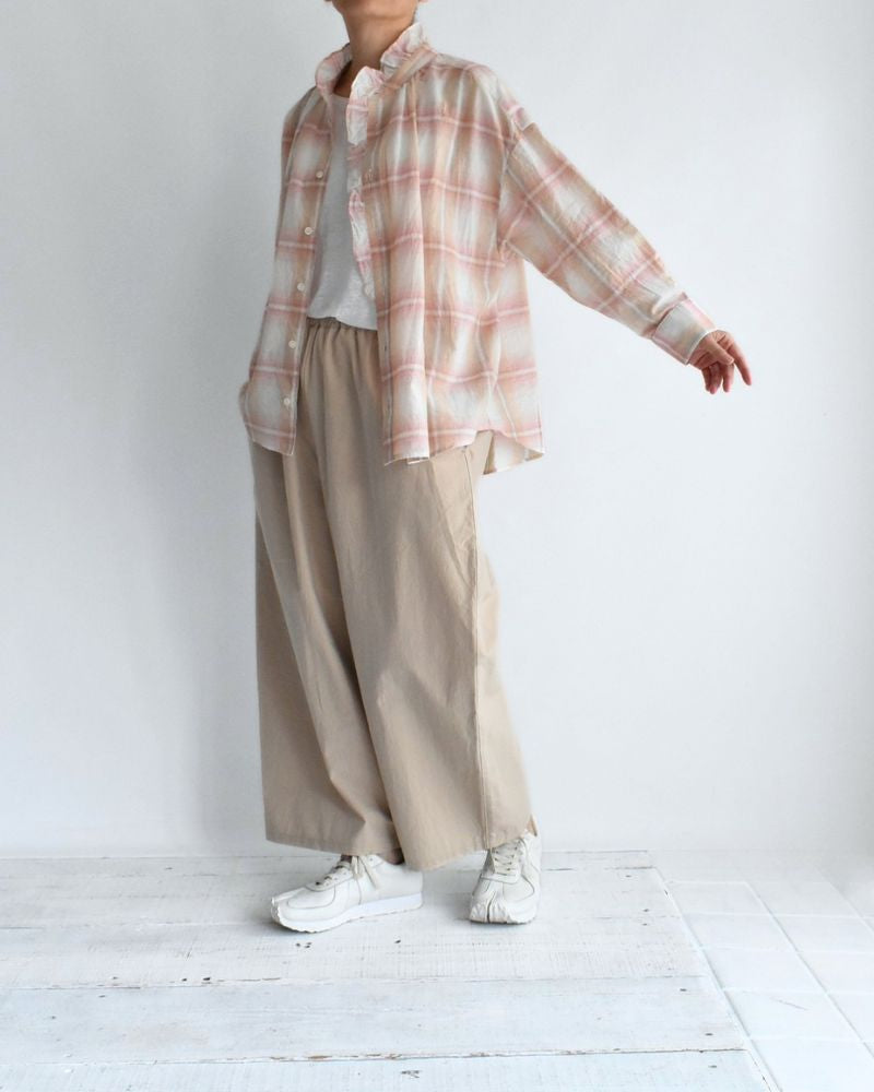ライトマドラスフリルブラウス LightPink