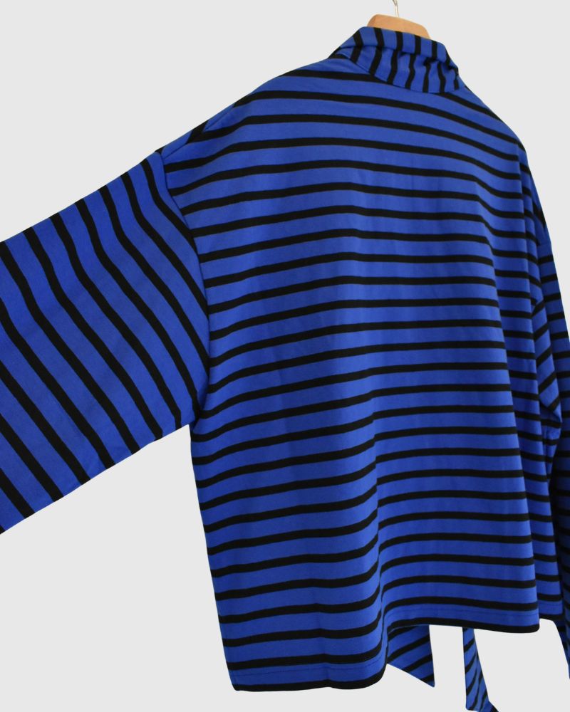 taco cotton ボーダータイ RoyalNavy/Black