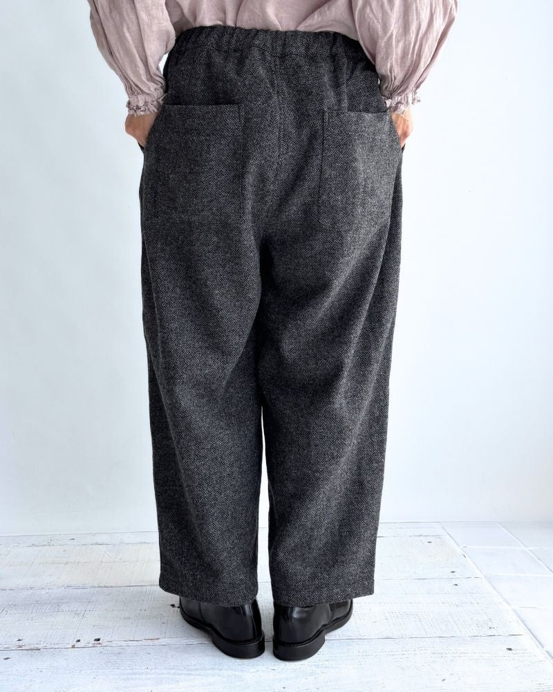 ウールカンフーパンツ type II Black