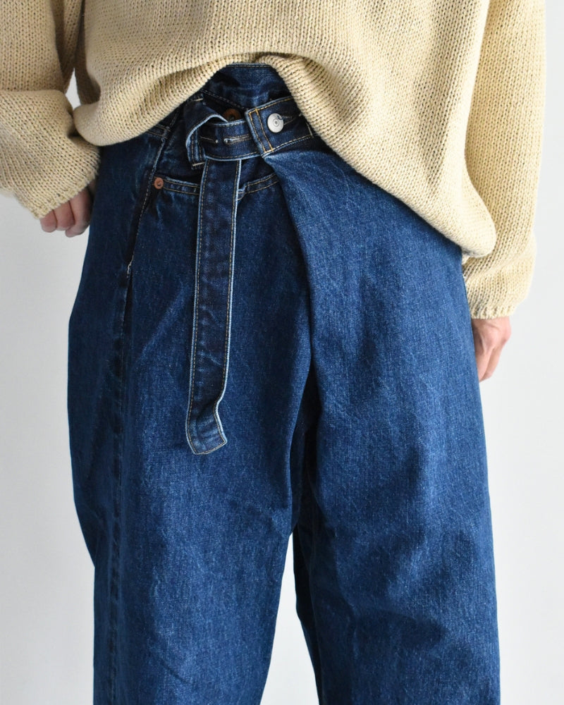 セルビッチデニムアシタックパンツ Blue