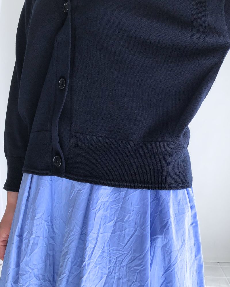 COVE Vネックショートカーディガン Navy