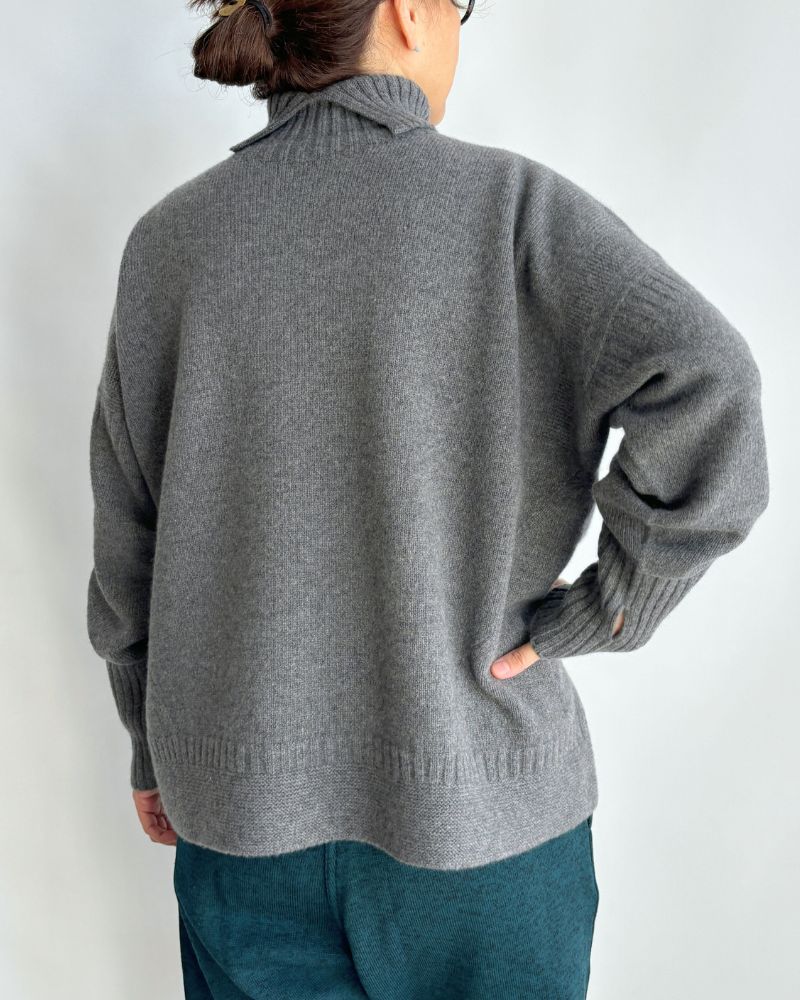 LULU 2Wayタートルニット Gray