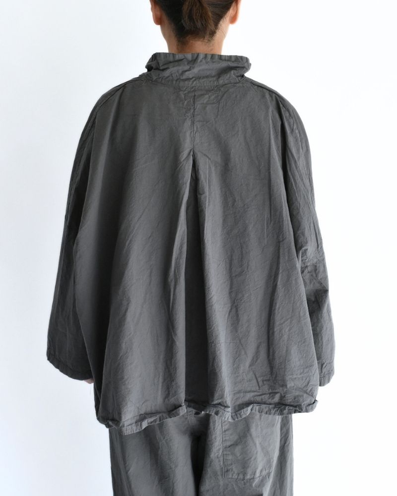 シュリンクプルオーバーシャツ Gray