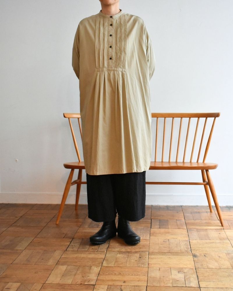 【予約】 F/W LA 502 アノニマスピンタックチュニックブラウス（8月末 - 9月初旬）