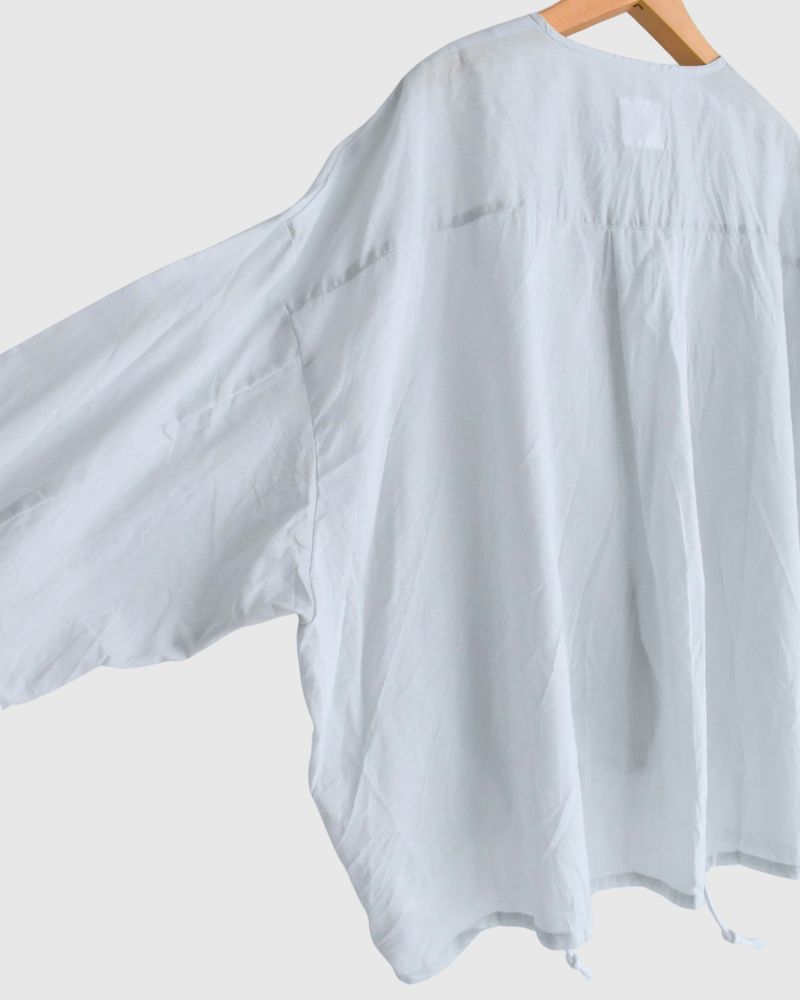 ヘムコードアジャストシャツ PaleBlue