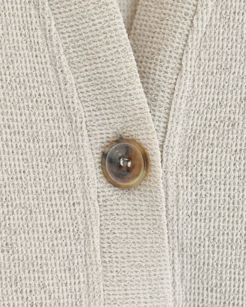 RANDOM WAFFLE カーディガン Beige