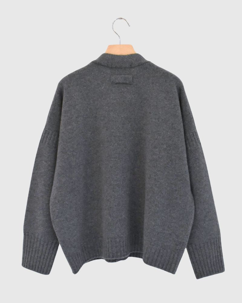 JANE Vネックカーディガン Gray