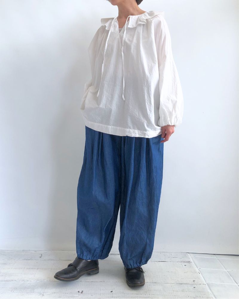 【予約】MS/F G1191 カディコットン アンティークピエロカラーブラウス（6月中旬 - 6月末）