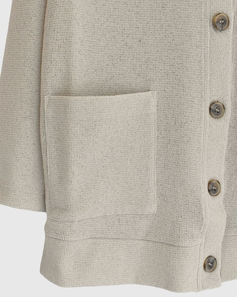 RANDOM WAFFLE カーディガン Beige