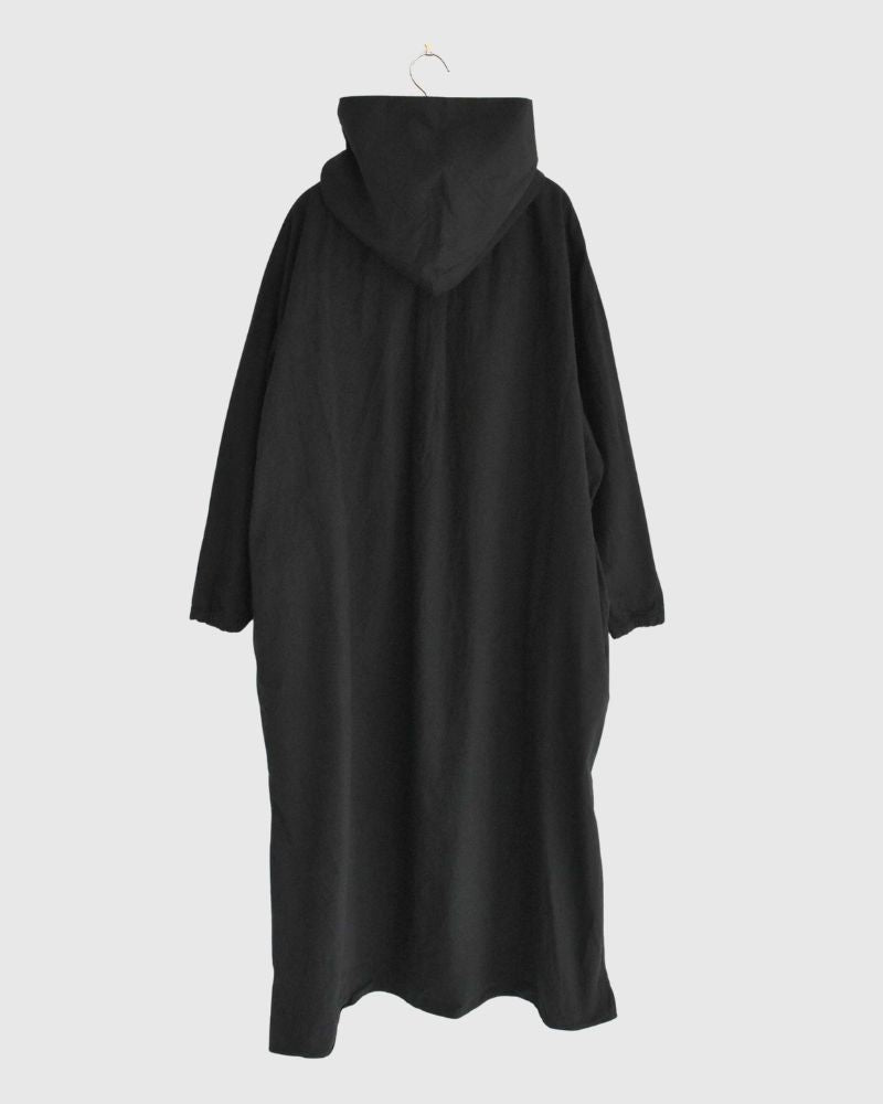 フードコートワンピース Black