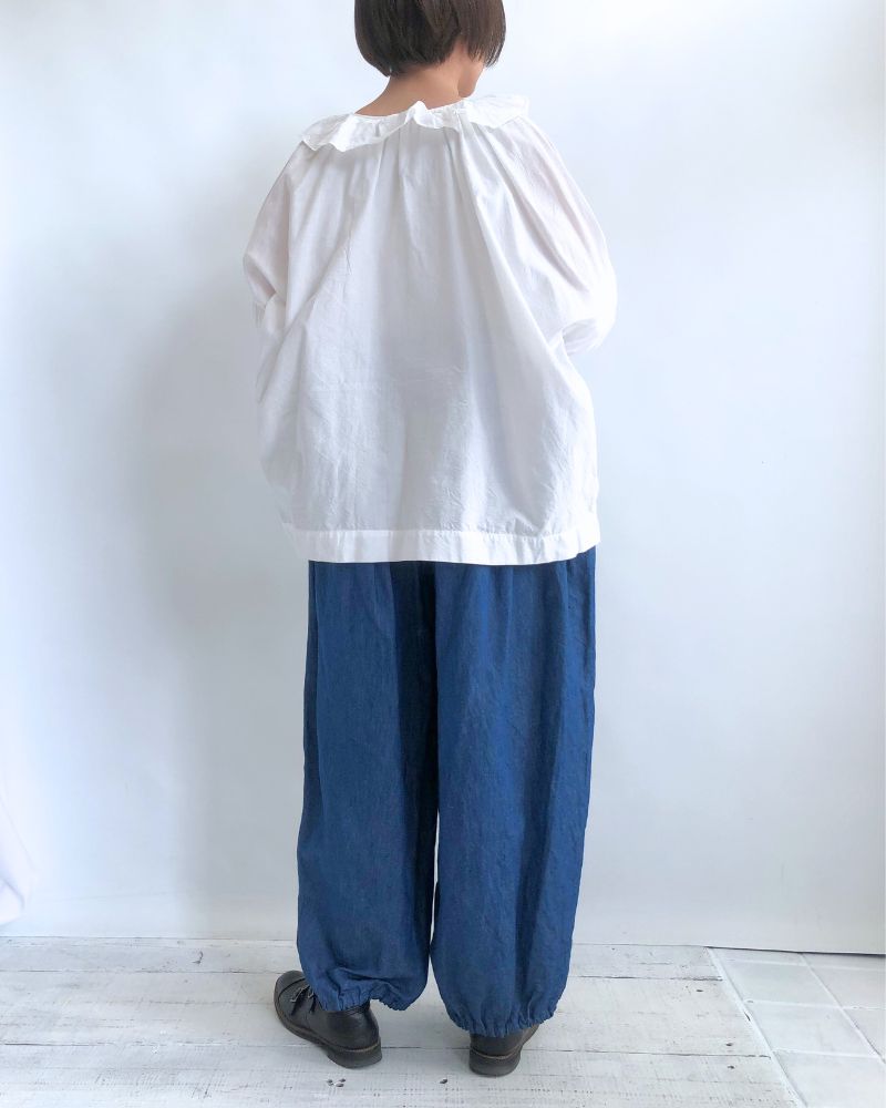 【予約】MS/F G1191 カディコットン アンティークピエロカラーブラウス（6月中旬 - 6月末）