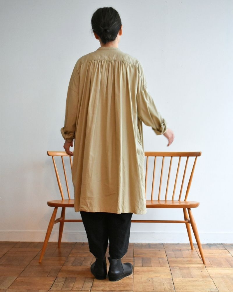 【予約】 F/W LA 502 アノニマスピンタックチュニックブラウス（8月末 - 9月初旬）