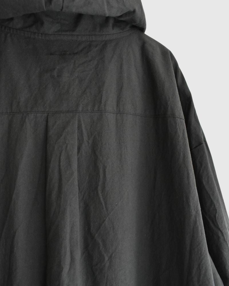 フードコートワンピース Black