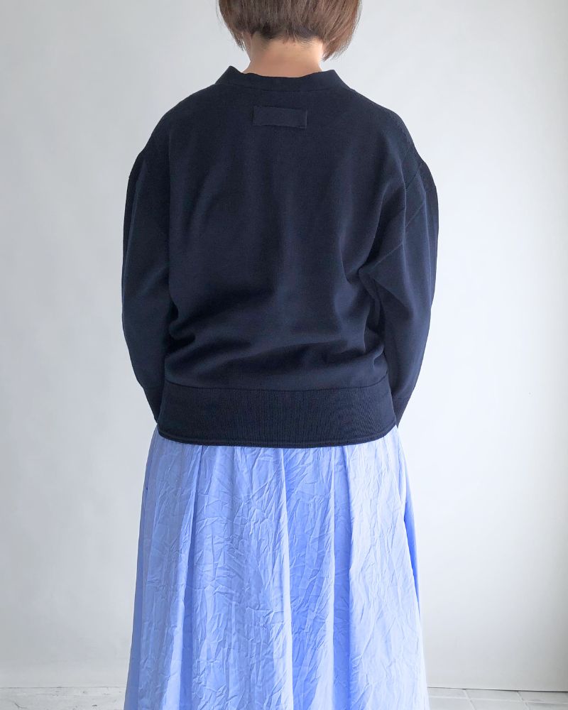 COVE Vネックショートカーディガン Navy