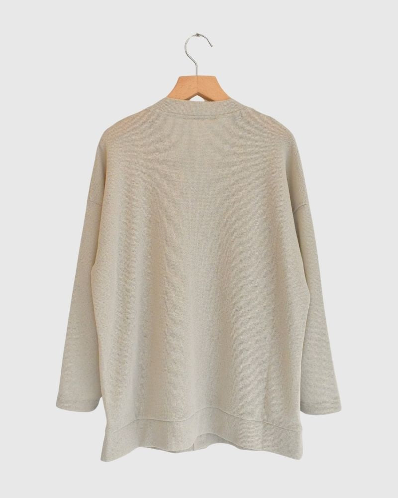 RANDOM WAFFLE カーディガン Beige