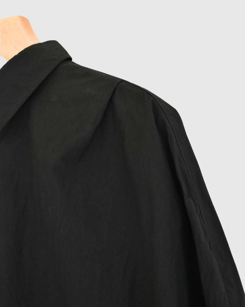 タックコクーンシャツ Black