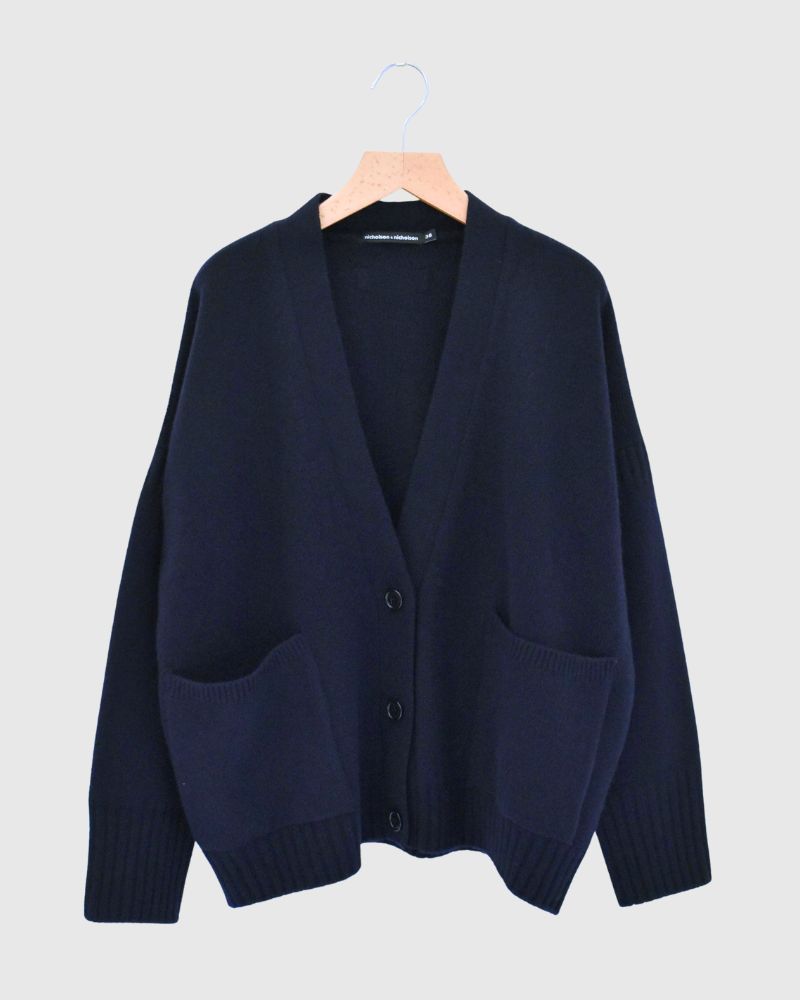 JANE Vネックカーディガン Navy