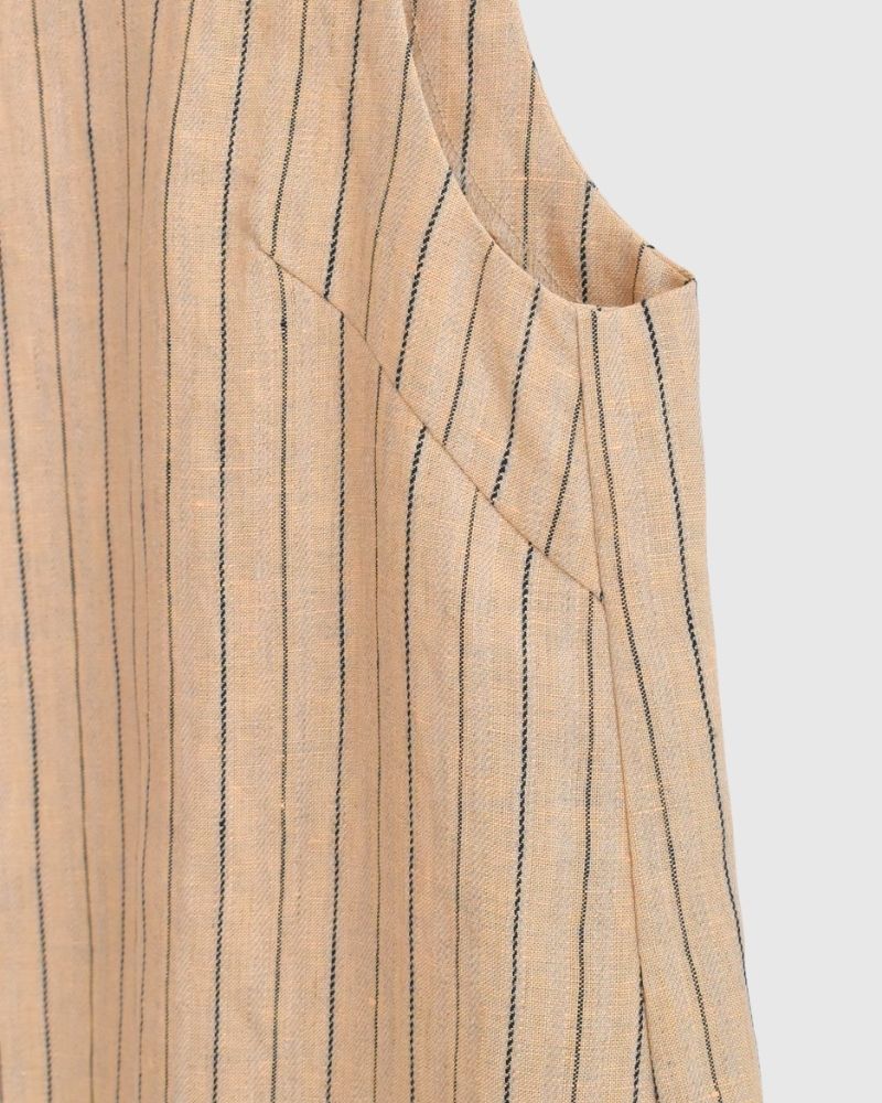 ノースリーブブラウス PencilStripe