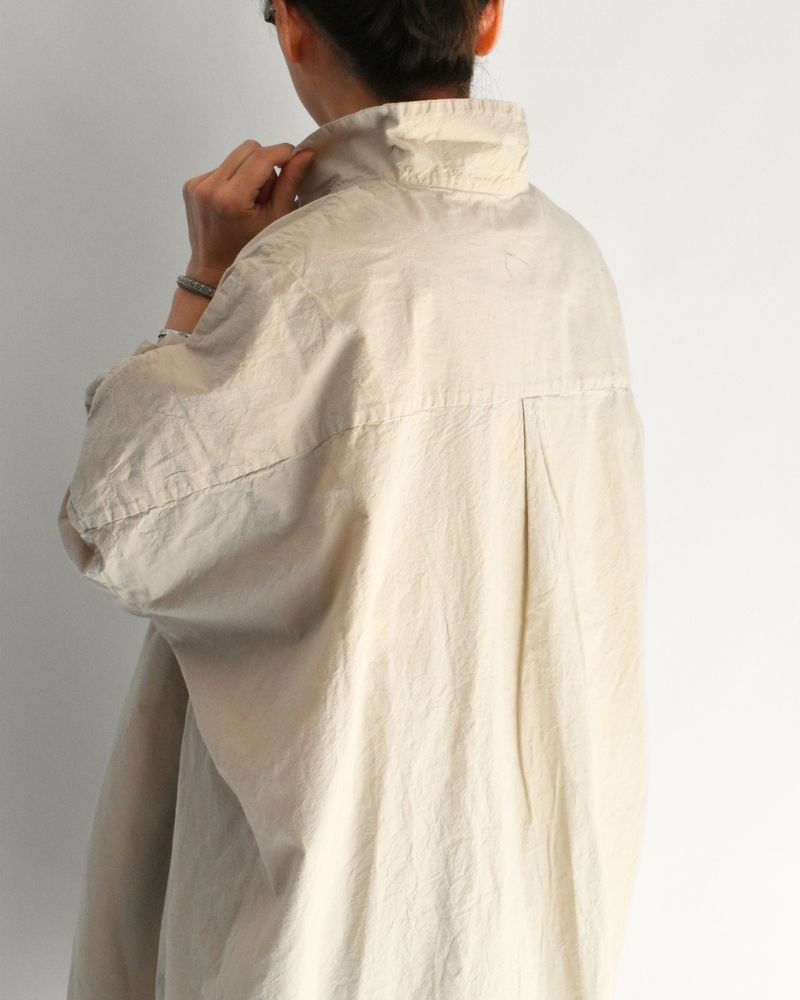 シュリンクオープンカラーシャツ Beige