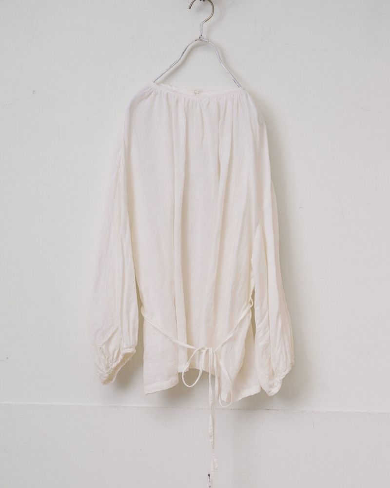 【予約】MS/F G1188 カディコットンリネンストリングギャザーブラウス（6月中旬 - 6月末）