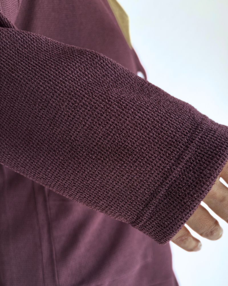 RANDOM WAFFLE カーディガン Burgundy