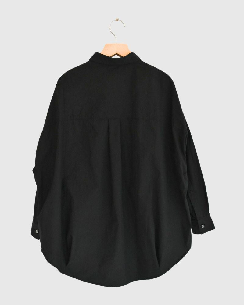 タックコクーンシャツ Black