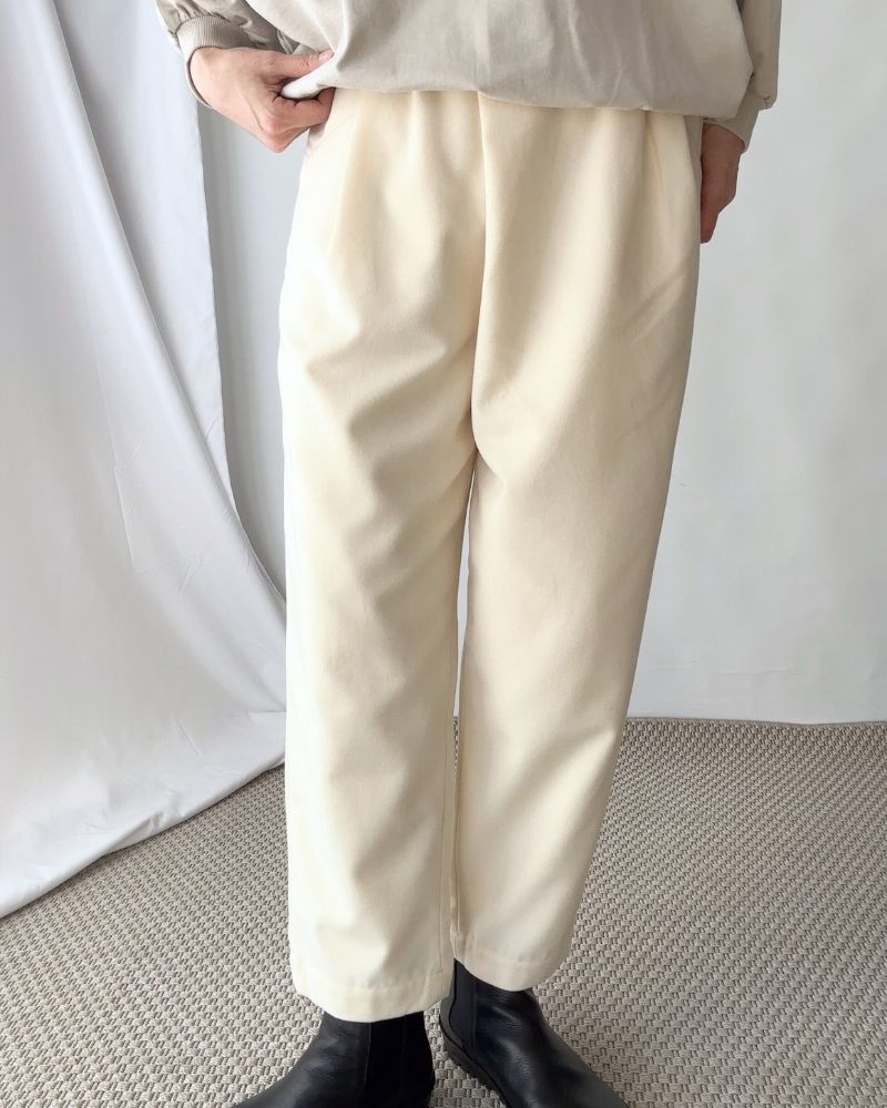 【sale】RapTuckTrousers”MelanieT/R” OffWhite