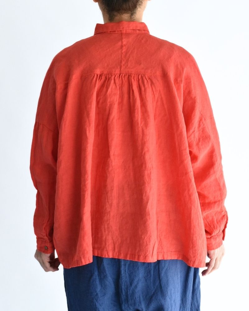 フレンチリネンシャツ Red