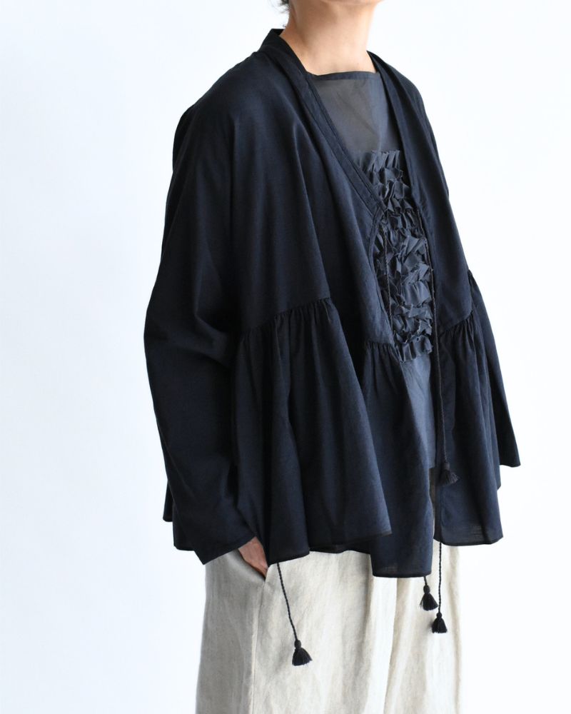 HANDWOVEN COTTON HAKEME CACHE COEUR DarkNavy