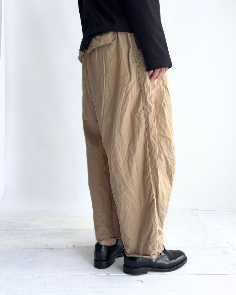 コットンシルクパンツ Beige