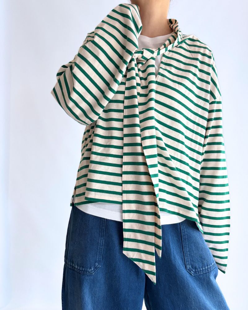 taco cotton ボーダータイ Pink/Green