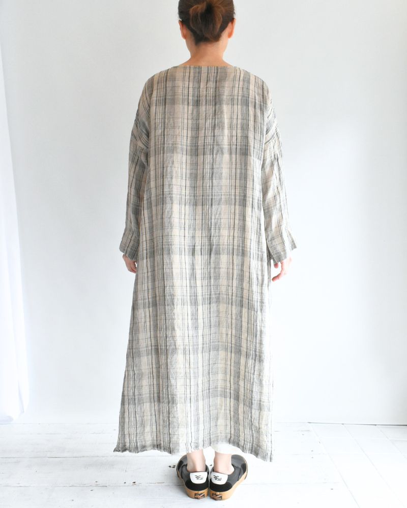 チェックドレス Natural