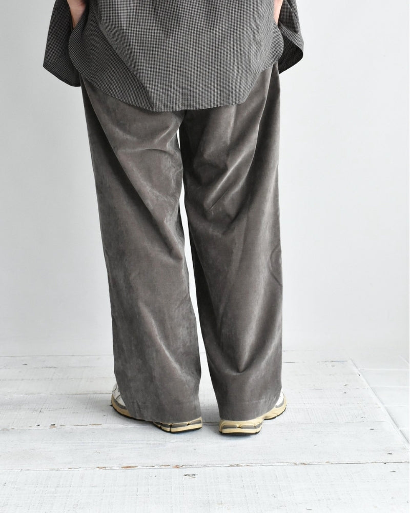ベルベット セミワイドイージーパンツ Brown