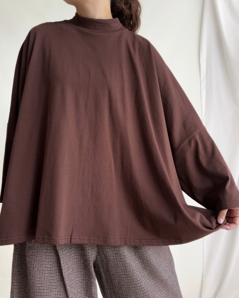 WIDE BOX SILHOUETTE TOPS 'CADEN' Brown