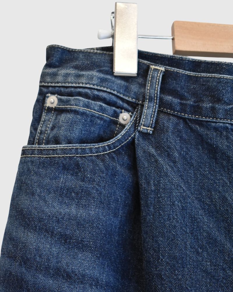 ワイドデニムパンツ Indigo