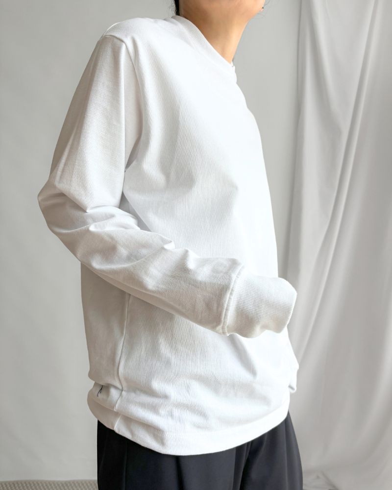 テンジククルーネックL/S TEE White