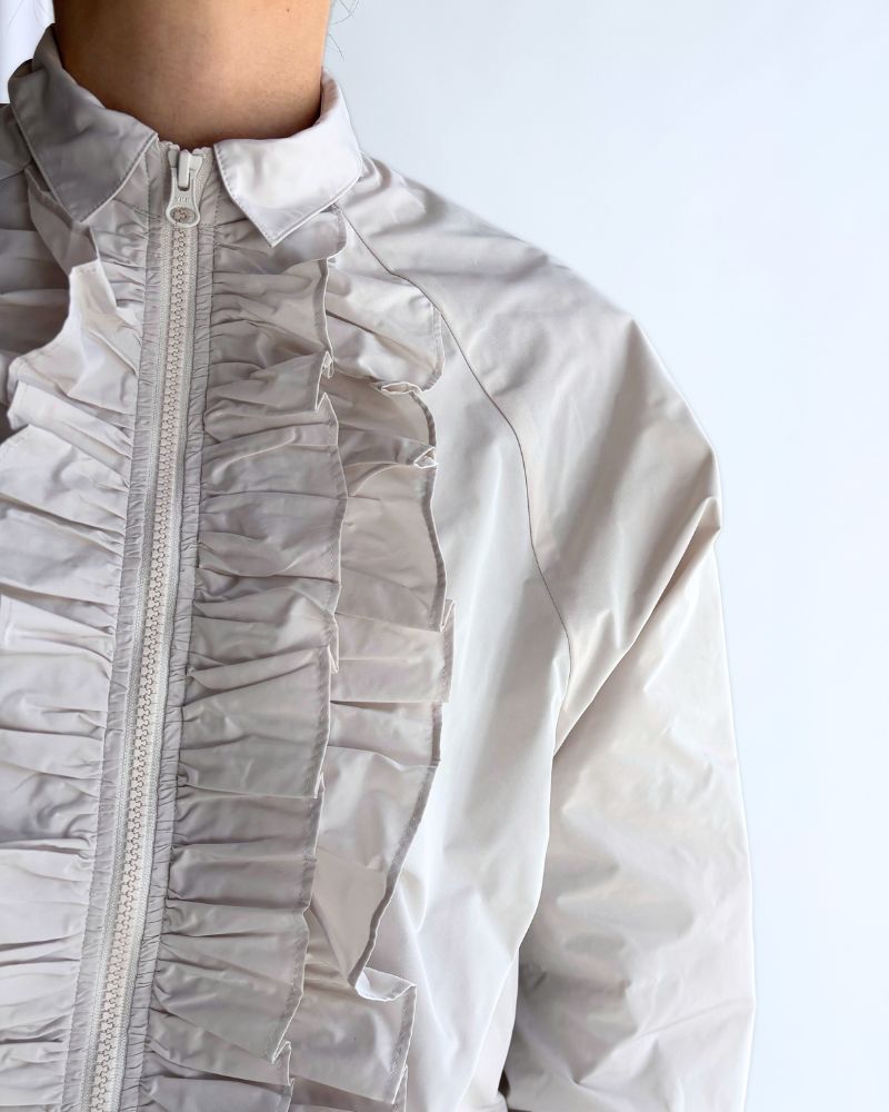 フロントフリル ZIPUP ジャンパー IceGray