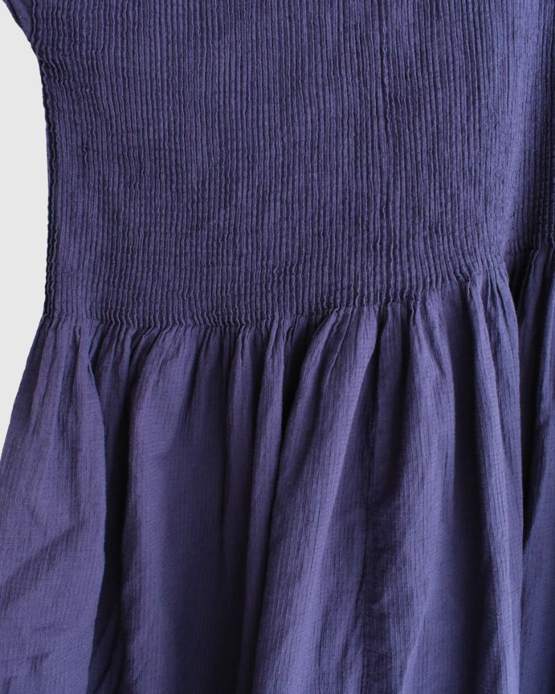 MINI PINTUCK PULLOVER DRESS Purple