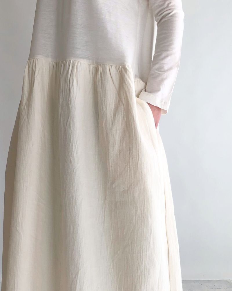 パフスリーブワンピース Ecru