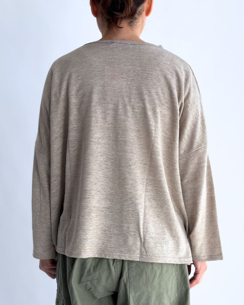 リネン天竺 プルオーバー Natural