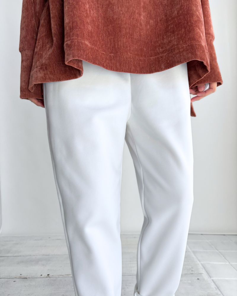 裏起毛ポンチジョッパーズトラウザー 'RUNKY' White