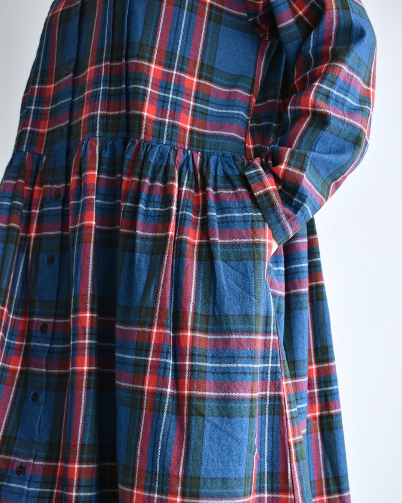 インディゴタータン ファンデーションシャツドレス Indigo