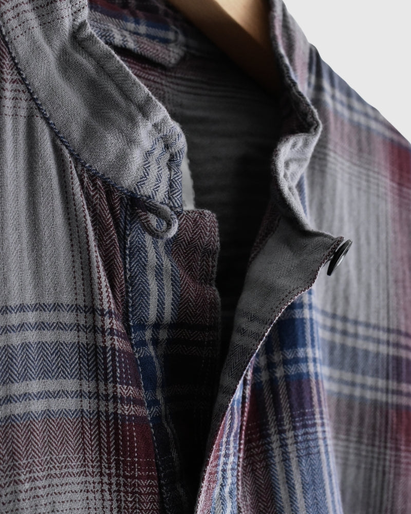 STAND COLLAR SHIRT Blue