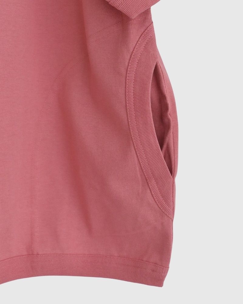 【sale】SIDE POCKET SWEAT TEE 'GRAS-2' Pink