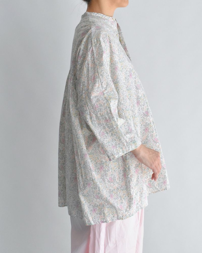 LIBERTY PRINT シャツブラウス Iris