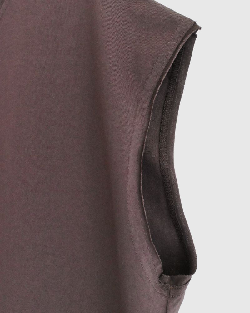 CALM フレンチスリーブTシャツ Brown